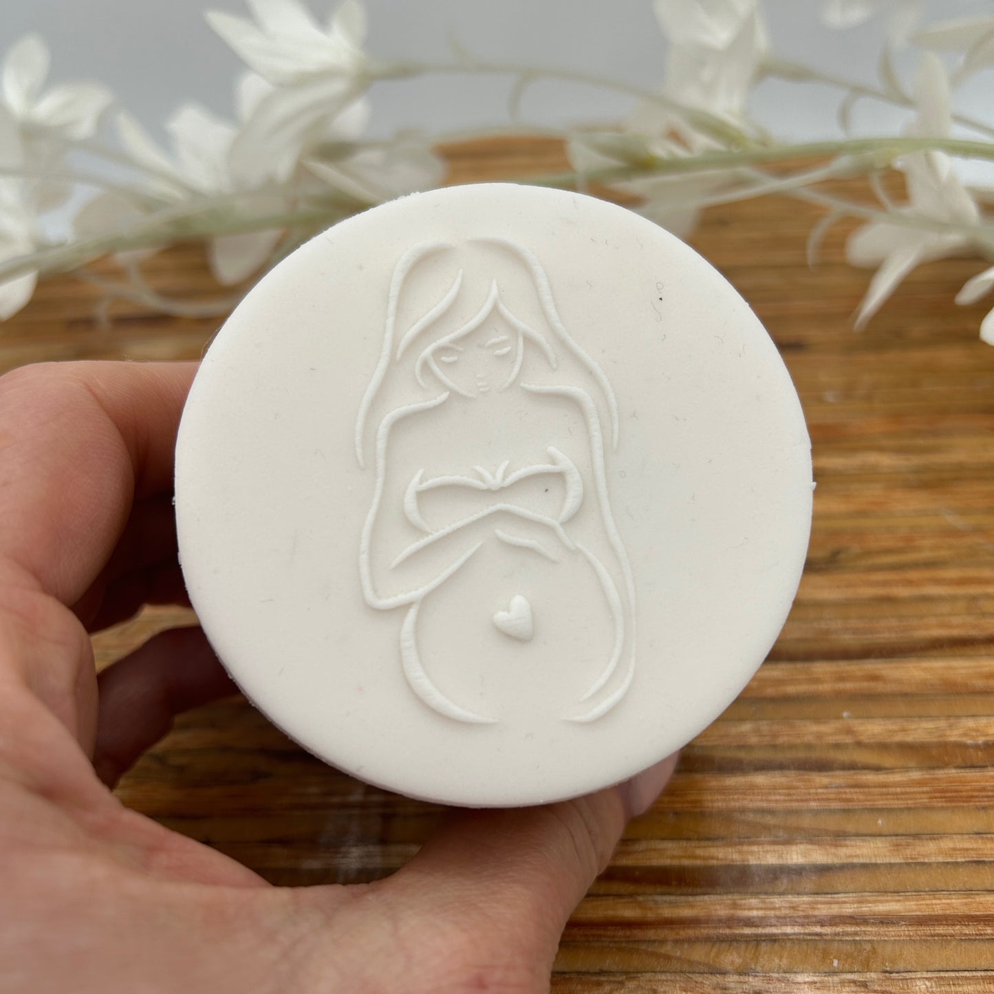 Baby Bump (front) Embossing Stamp