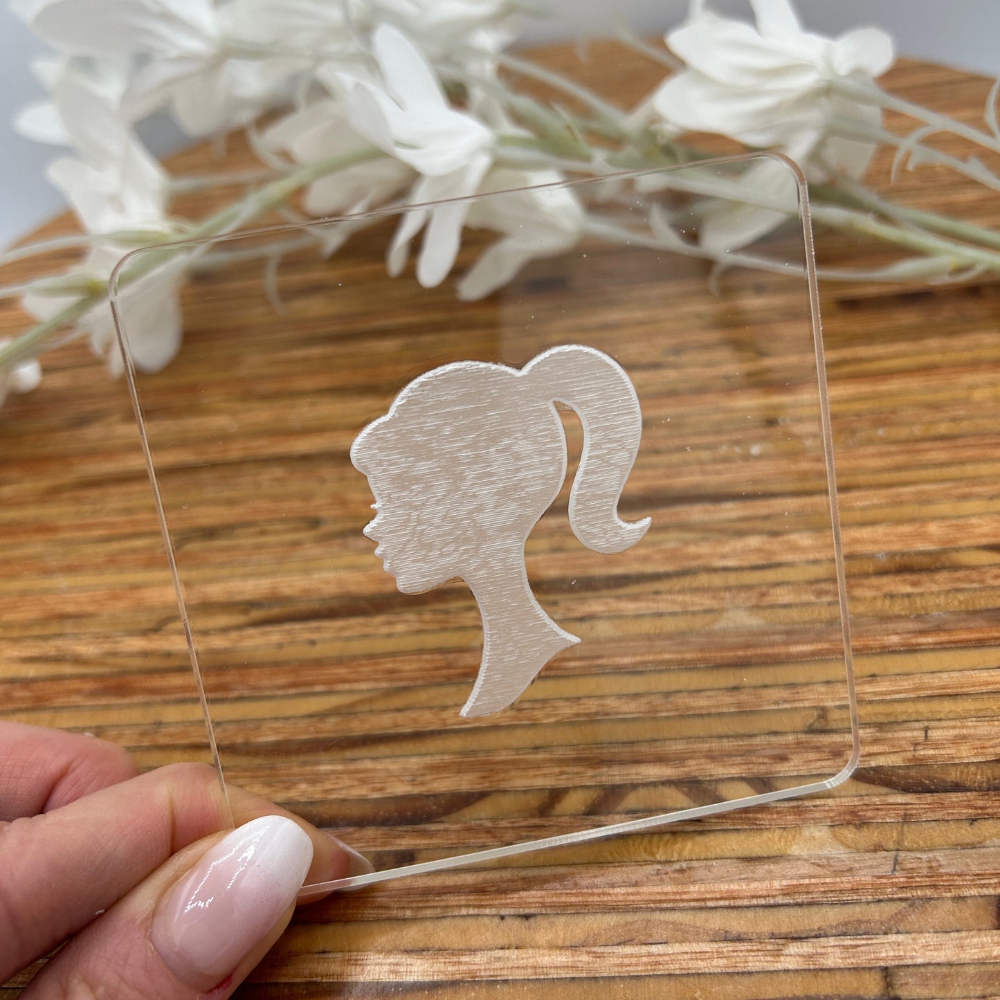 Pony-tail Barbie Embossing Stamp