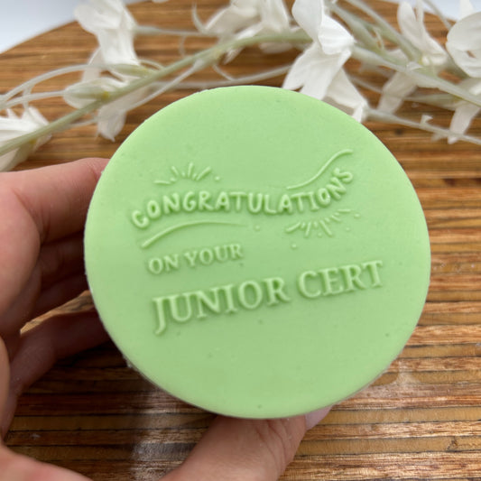 Congratulations on your Junior Cert Embossing Stamp