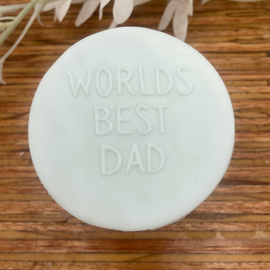 Worlds Best Dad Embossing Stamp