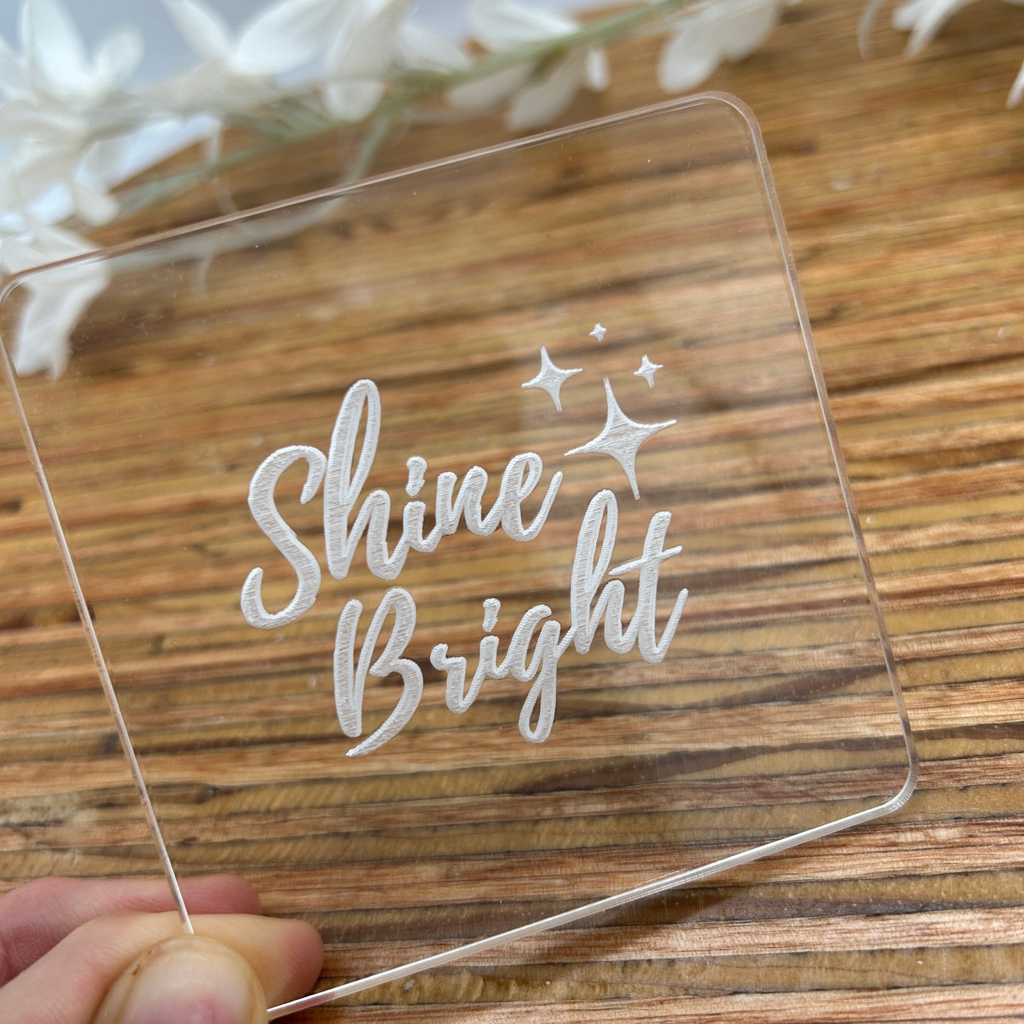 Shine Bright Embossing Stamp