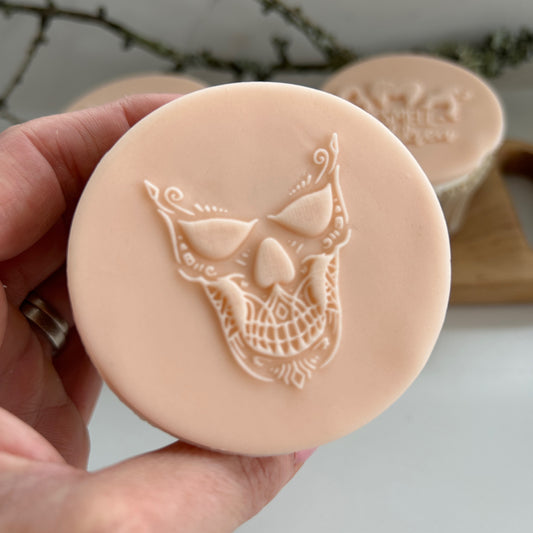 Spooky Skeleton embossing stamp