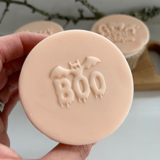 Boo Bat embossing stamp