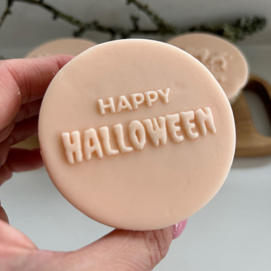 Happy Halloween embossing stamp