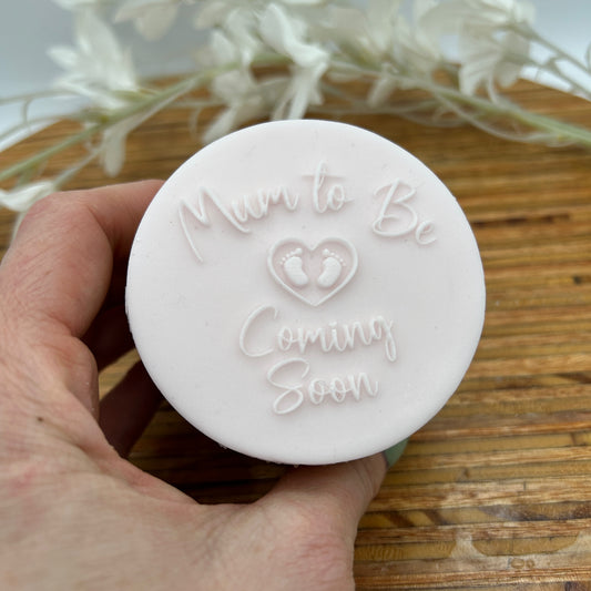 Mum To Be Coming Soon Embossing Stamp