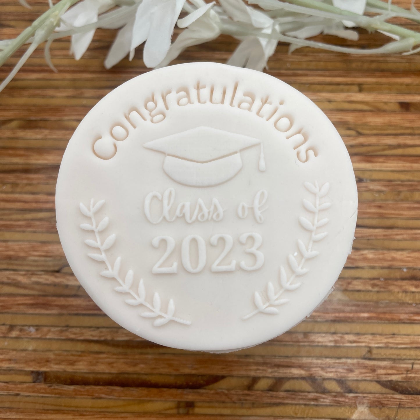 Congratulations Curved Impression Stamp