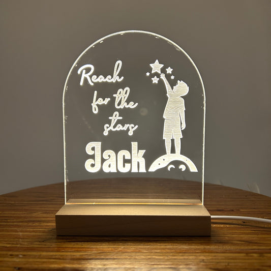 Personalised Reach For The Stars LED Nightlight