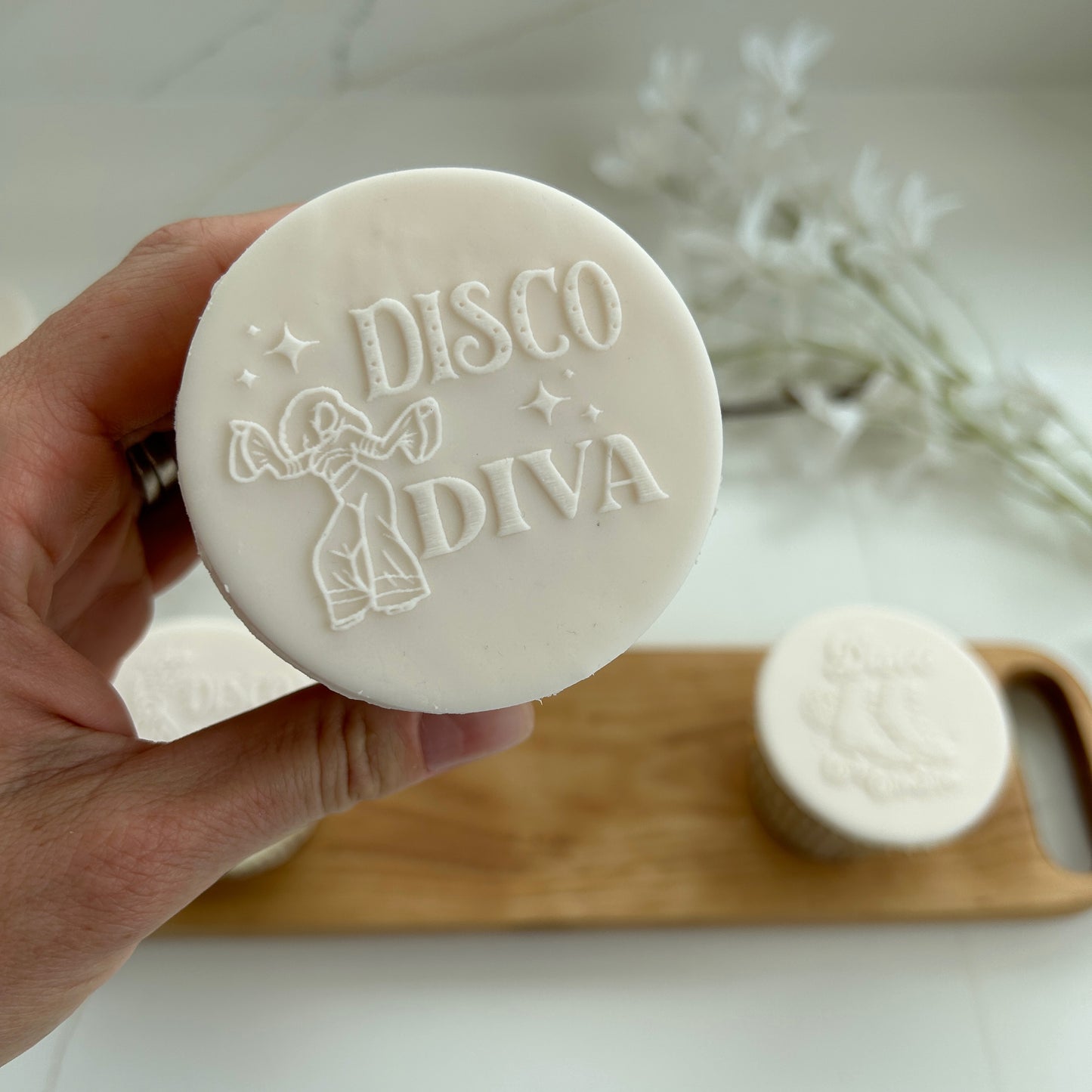 Disco Diva Embossing Stamp