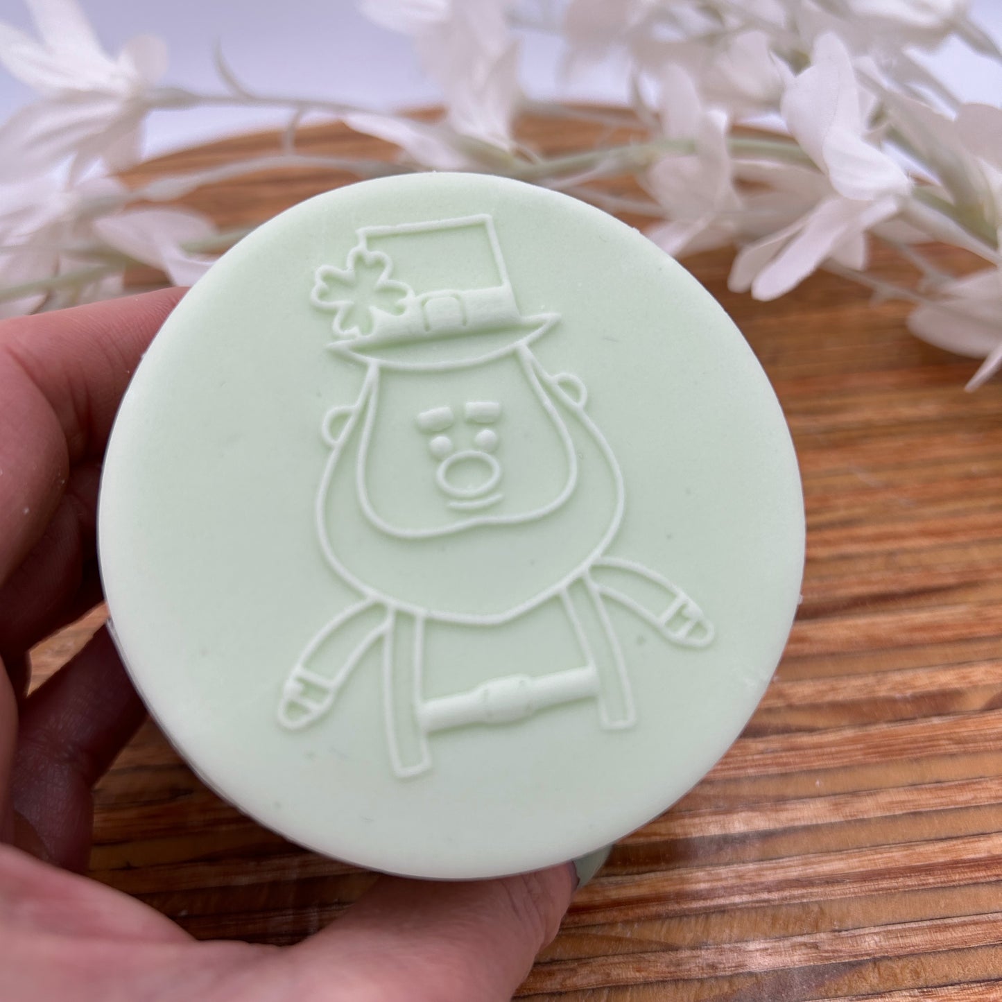 Larry The Leprechaun Embossing Stamp