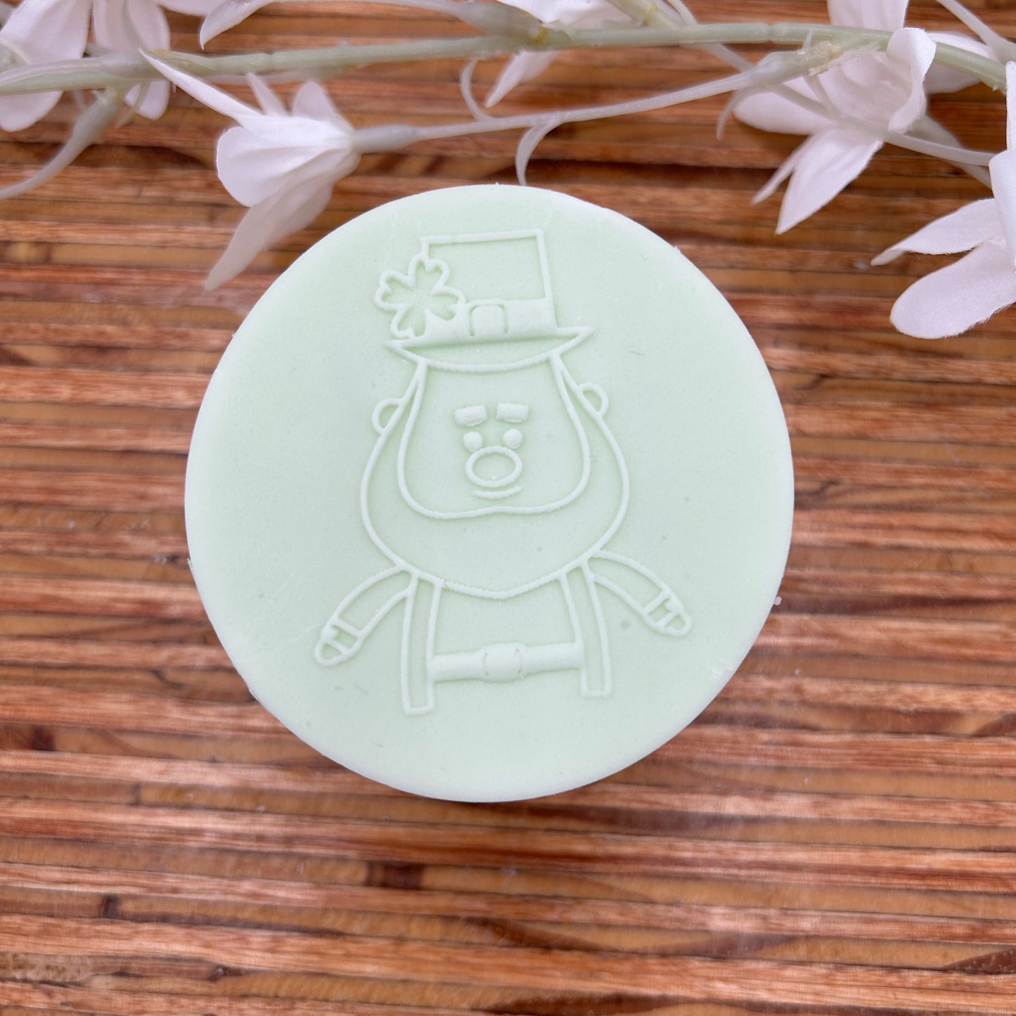 Larry The Leprechaun Embossing Stamp