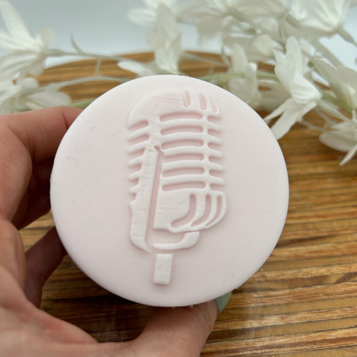 Microphone Embossing Stamp