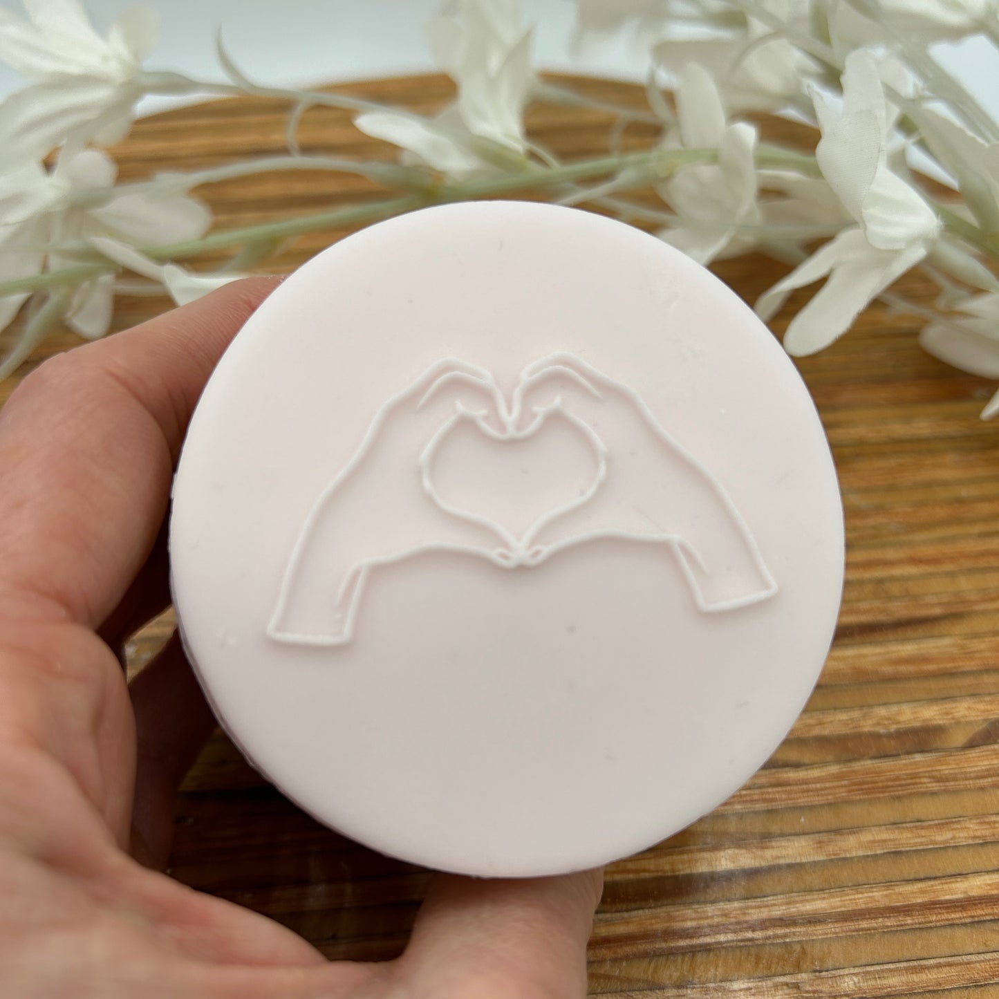 Heart Hands Embossing Stamp