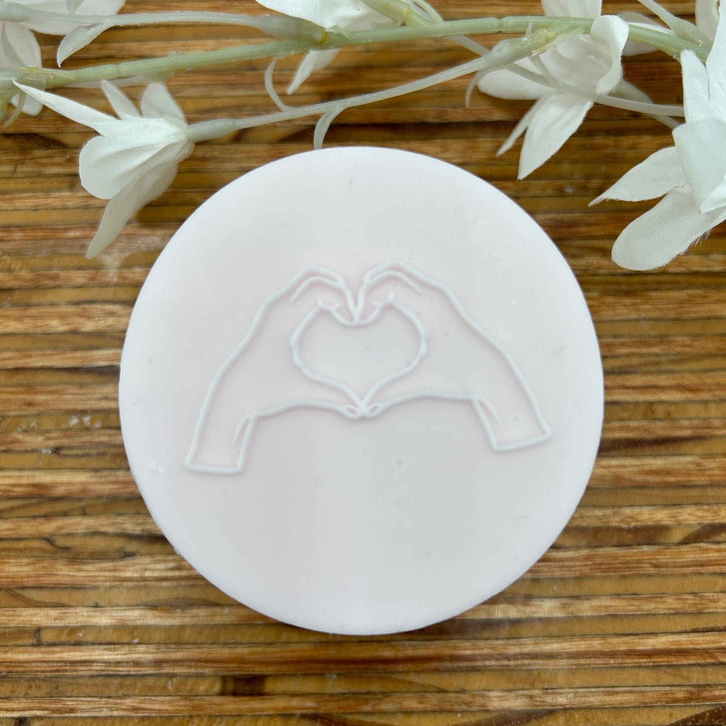 Heart Hands Embossing Stamp