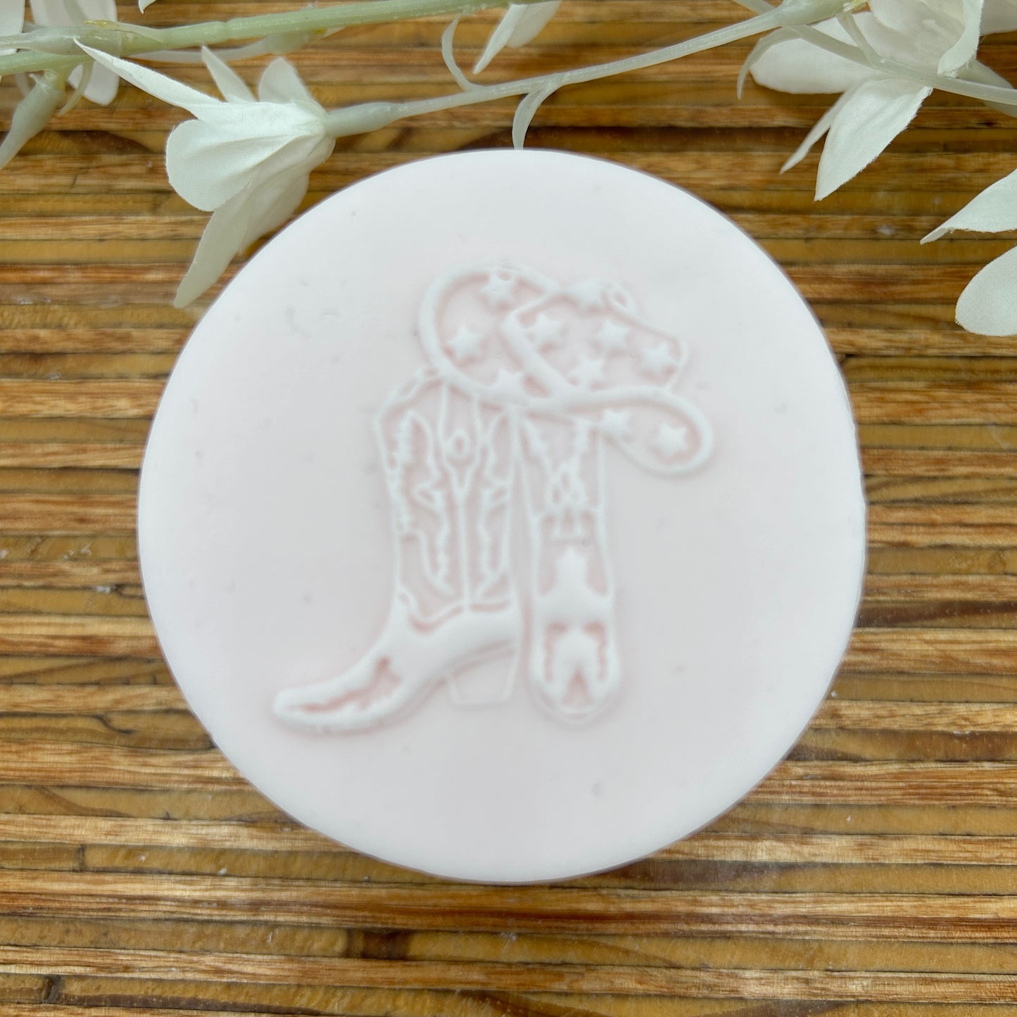 Cowboy Boots and Hat Embossing Stamp