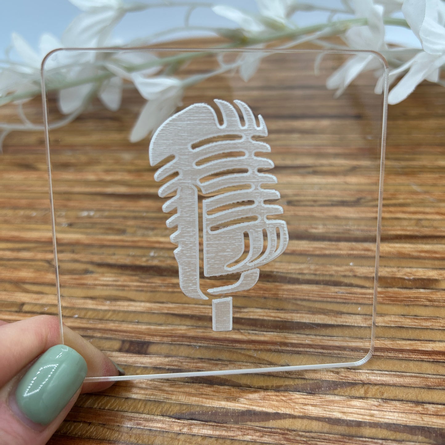 Microphone Embossing Stamp