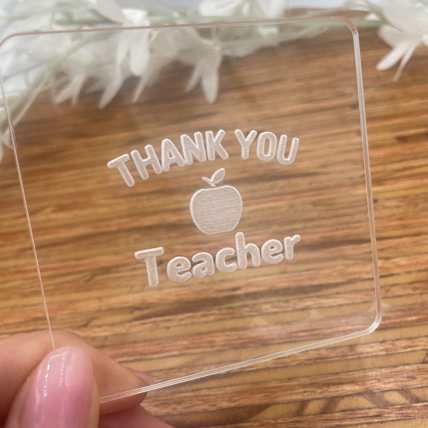 Thank You Teacher Embossing Stamp