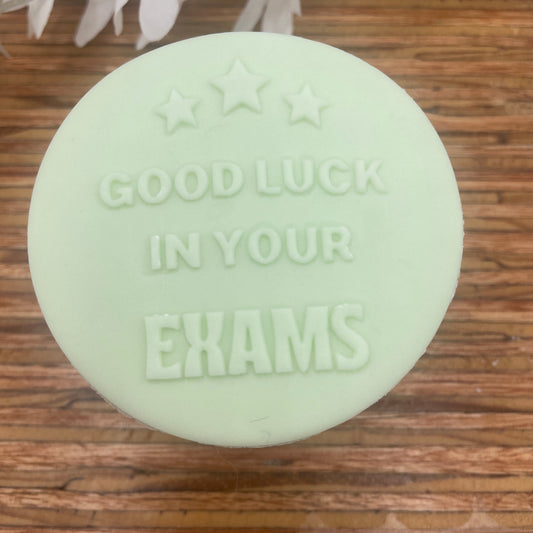 Good Luck in Your Exams Embossing Stamp