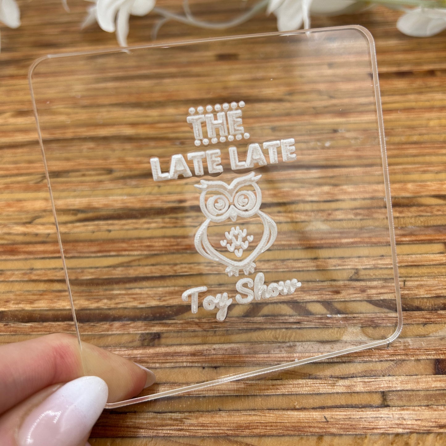 Late Late Toy Show embossing stamp