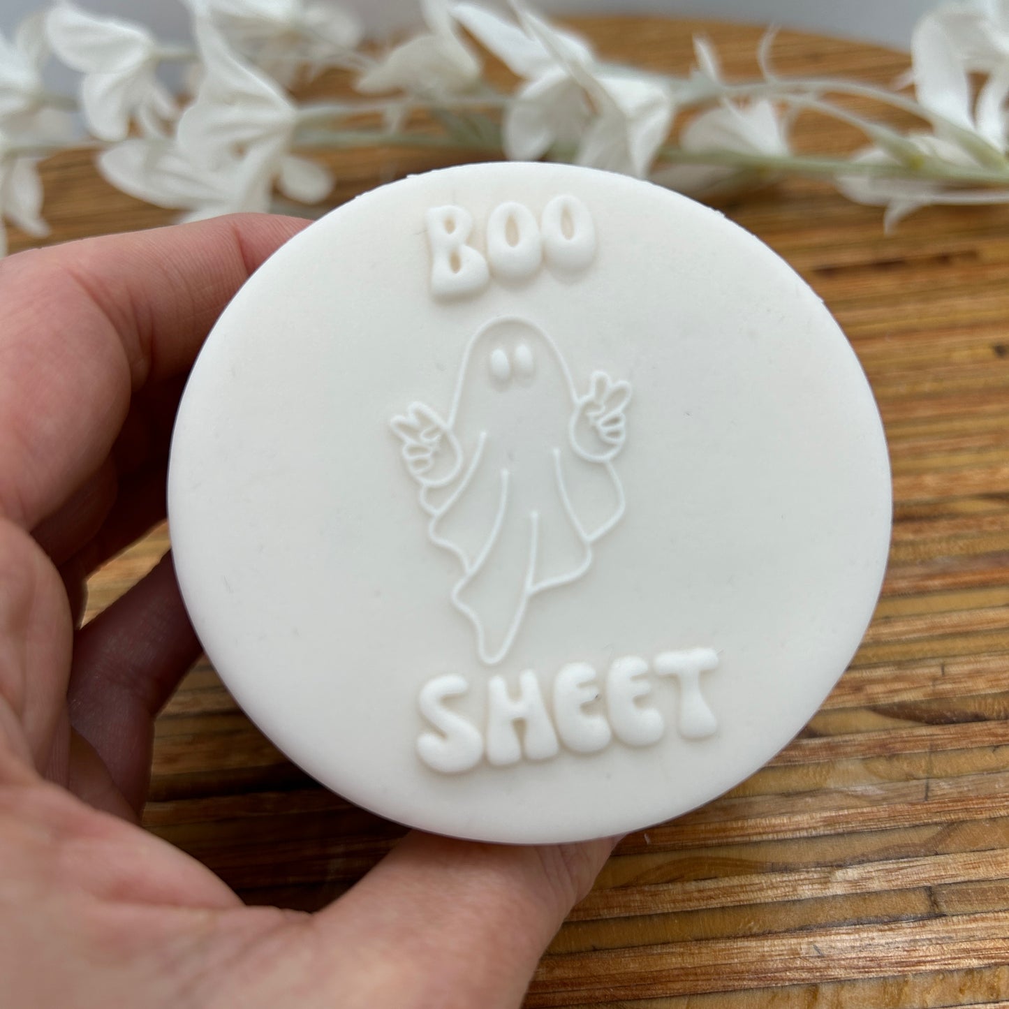 Boo Sheet embossing stamp