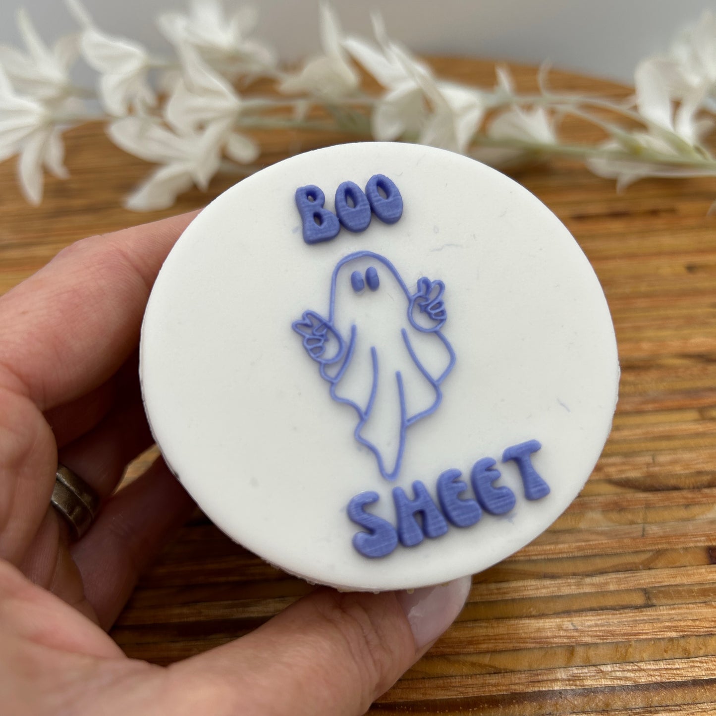 Boo Sheet embossing stamp