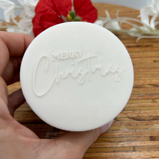 Merry Christmas embossing stamp